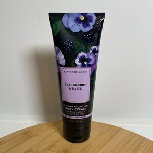 Bath & Body Works Blackberry & Basil Body Cream Lotion 8 oz Shea Butter